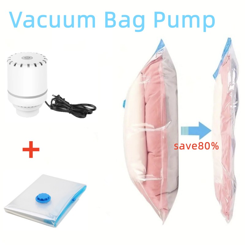 Vacuum Chamber Small - Sac compressé pliant pompe électrique voyage