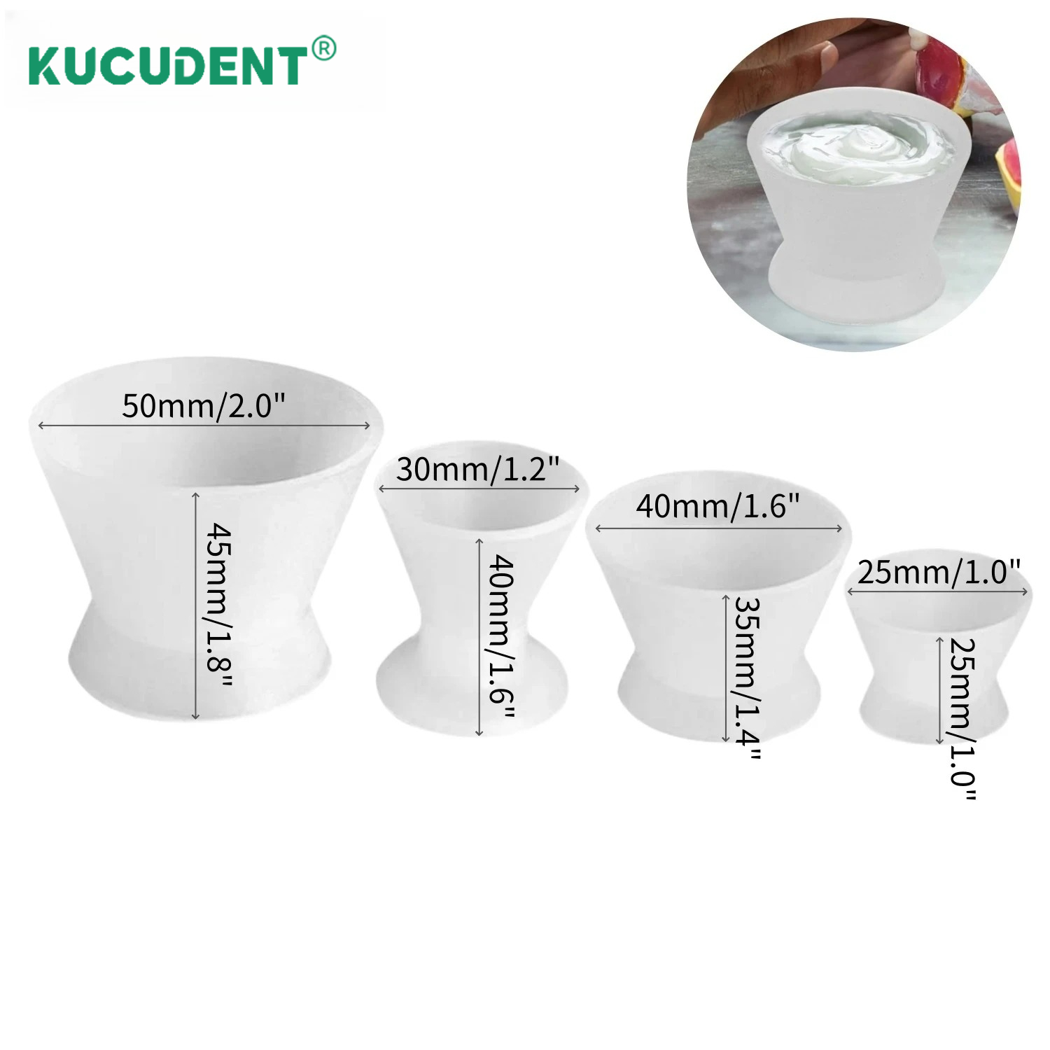 Ensemble de 4 pièces : gobelet - Mixing Cup Silicone avis et prix